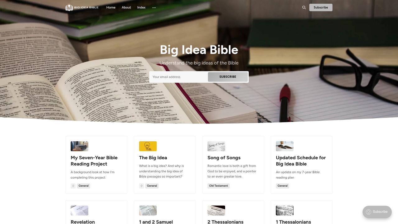Screenshot of bigideabible.com
