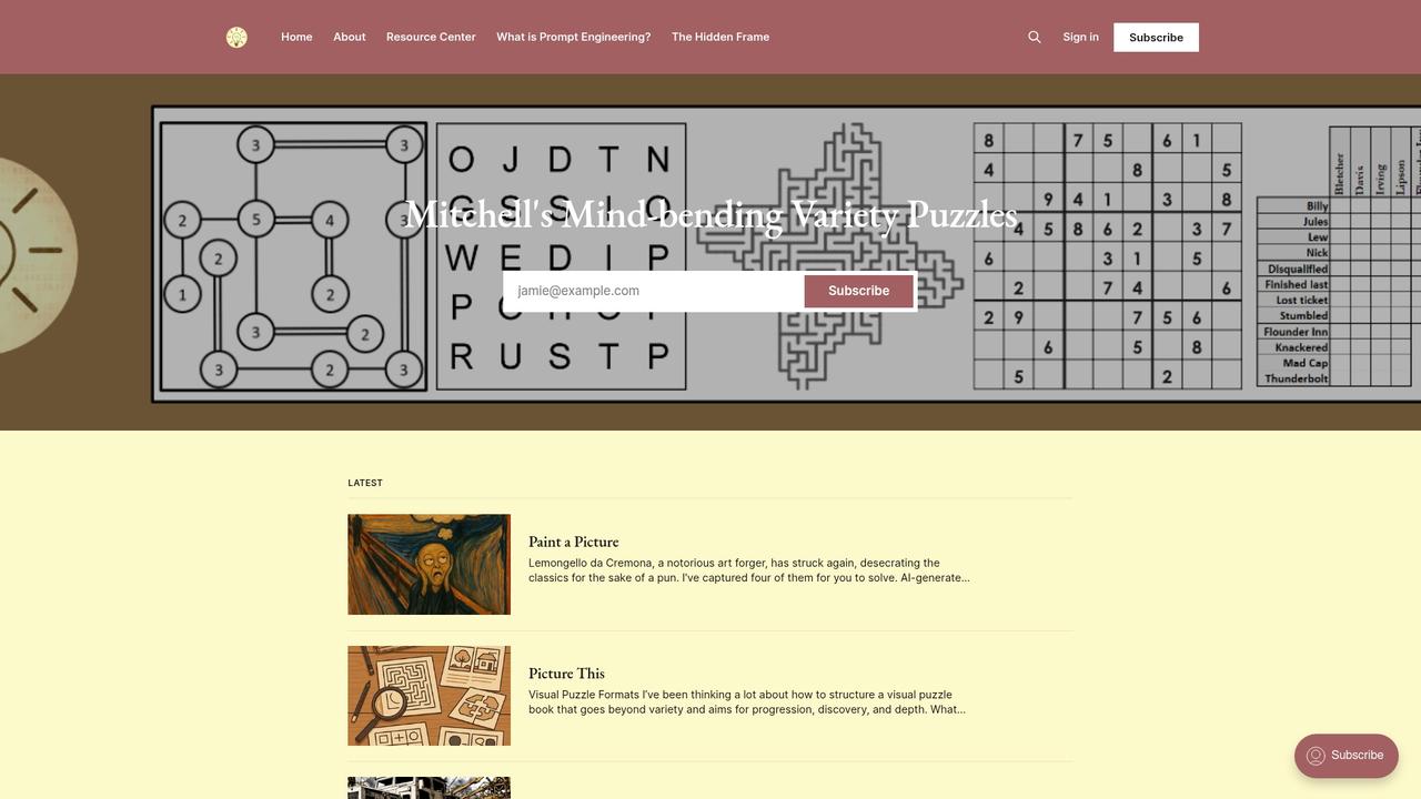 Screenshot of pencilpaperparacosm.com